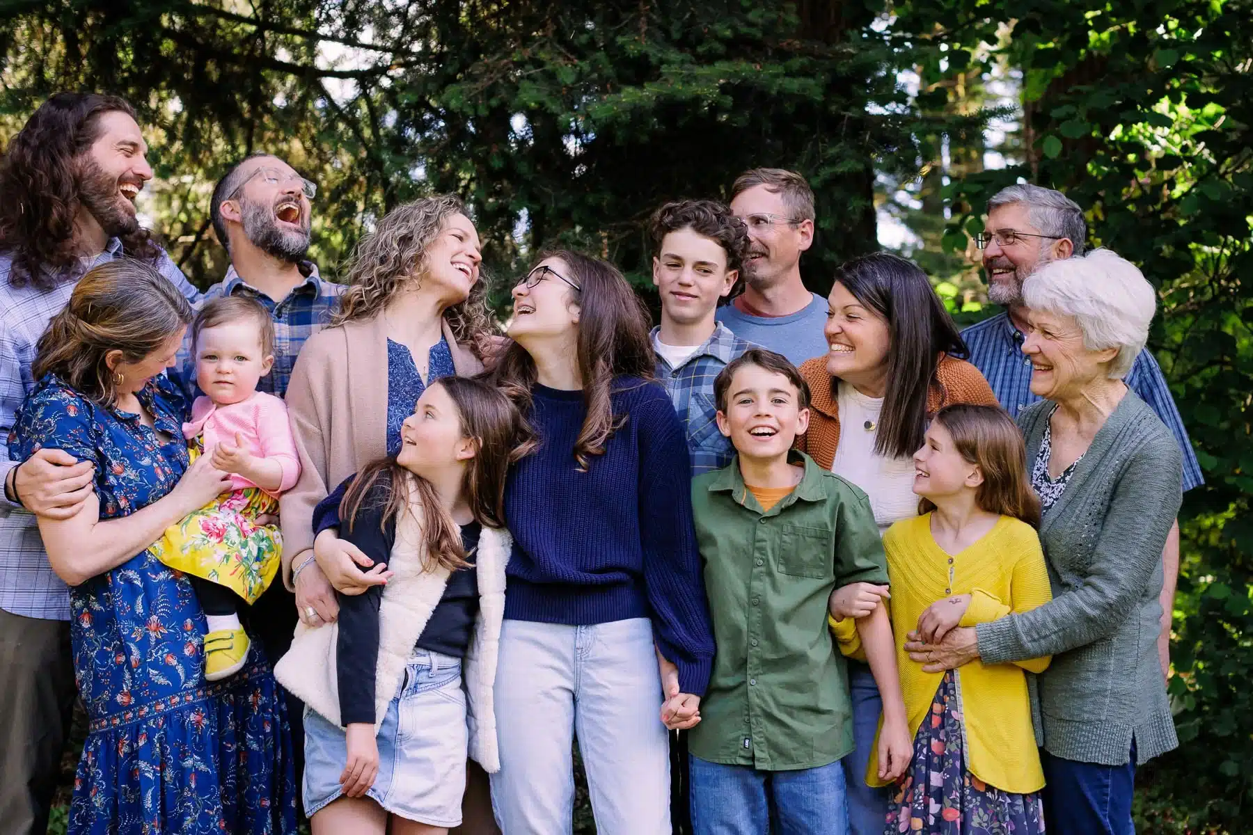 Three generations of family together planning their estate